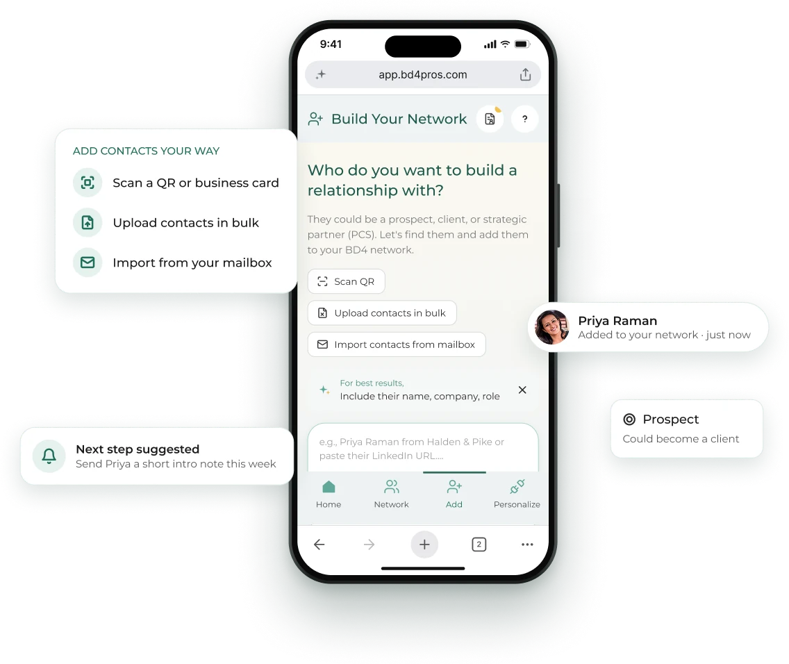 Contact addition flow annotated with its entry points